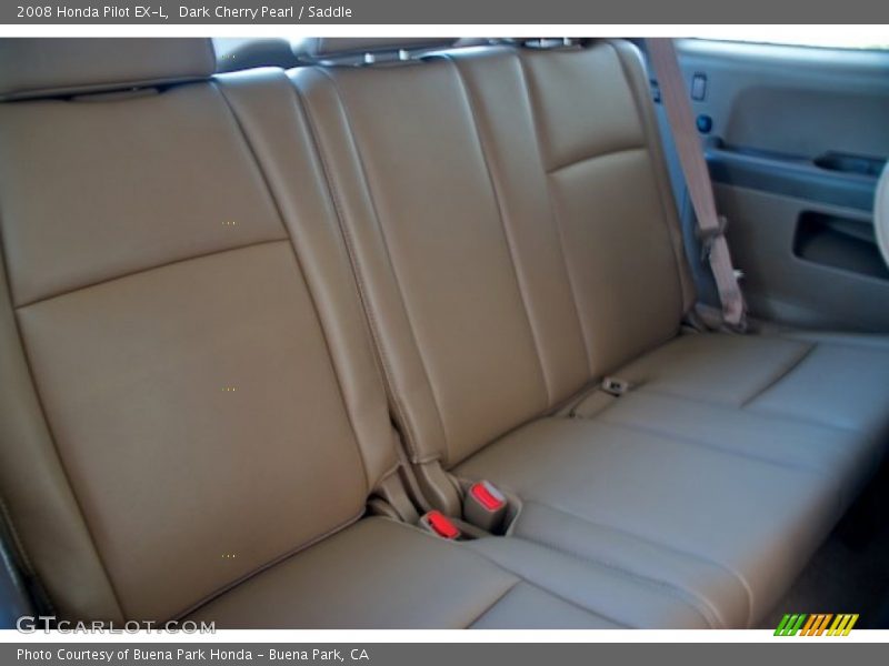 Dark Cherry Pearl / Saddle 2008 Honda Pilot EX-L