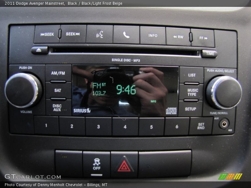 Black / Black/Light Frost Beige 2011 Dodge Avenger Mainstreet