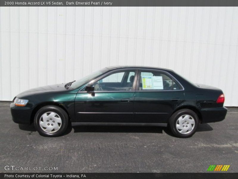  2000 Accord LX V6 Sedan Dark Emerald Pearl