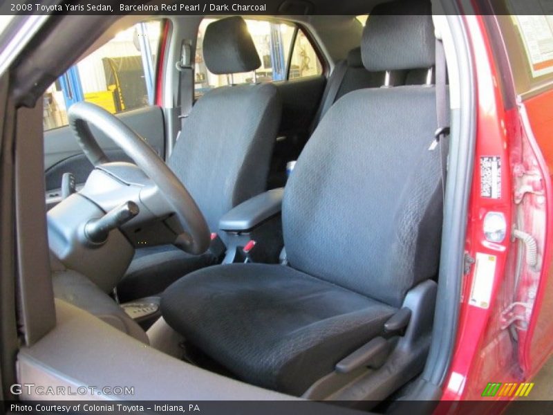 Barcelona Red Pearl / Dark Charcoal 2008 Toyota Yaris Sedan