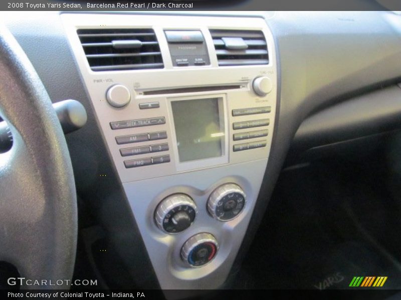 Barcelona Red Pearl / Dark Charcoal 2008 Toyota Yaris Sedan