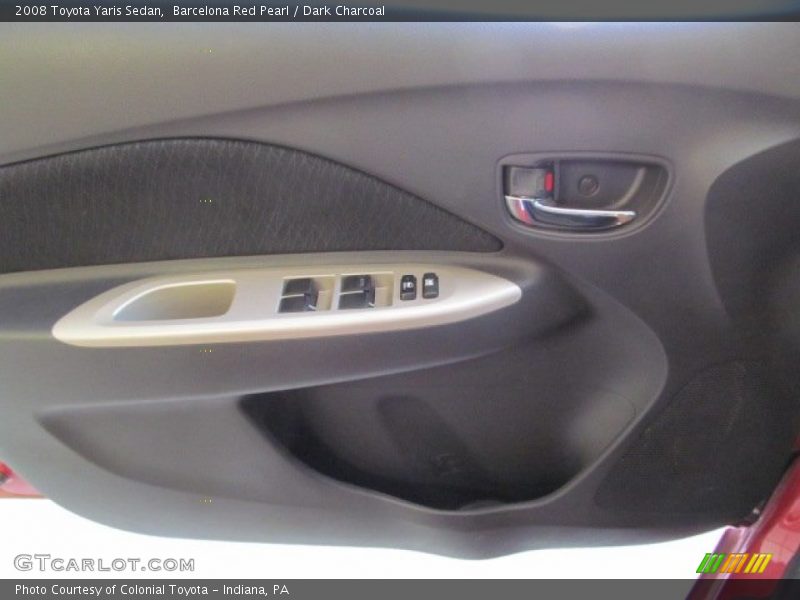 Barcelona Red Pearl / Dark Charcoal 2008 Toyota Yaris Sedan