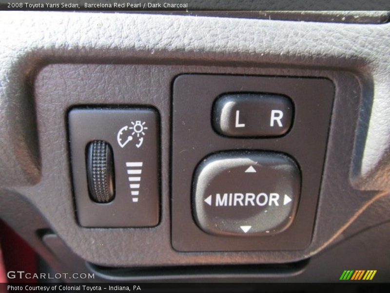 Barcelona Red Pearl / Dark Charcoal 2008 Toyota Yaris Sedan