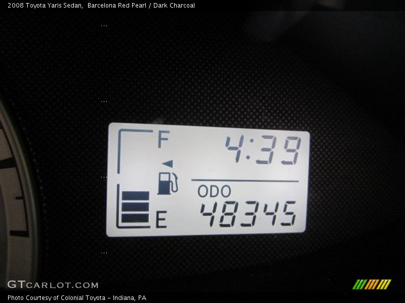 Barcelona Red Pearl / Dark Charcoal 2008 Toyota Yaris Sedan