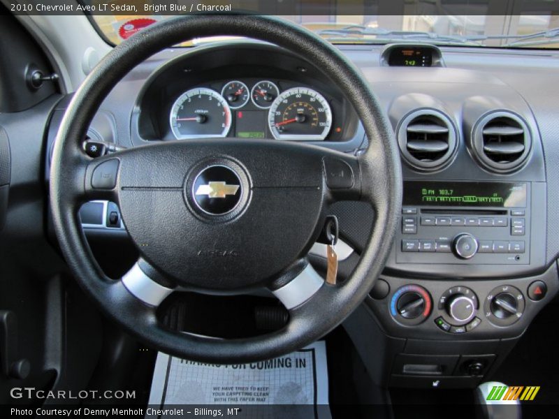 Bright Blue / Charcoal 2010 Chevrolet Aveo LT Sedan