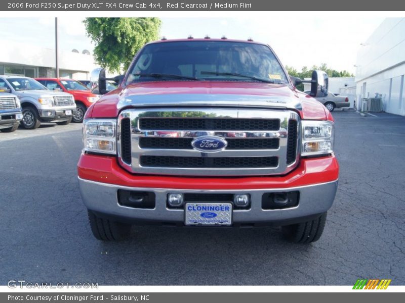 Red Clearcoat / Medium Flint 2006 Ford F250 Super Duty XLT FX4 Crew Cab 4x4