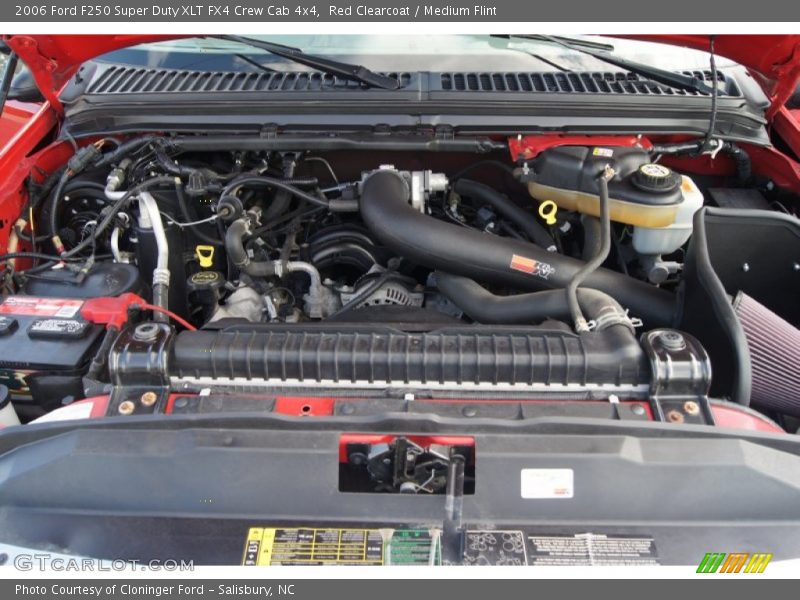 Red Clearcoat / Medium Flint 2006 Ford F250 Super Duty XLT FX4 Crew Cab 4x4