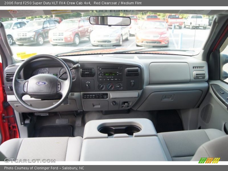 Red Clearcoat / Medium Flint 2006 Ford F250 Super Duty XLT FX4 Crew Cab 4x4