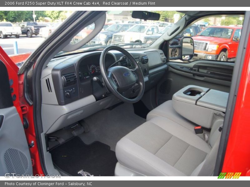 Red Clearcoat / Medium Flint 2006 Ford F250 Super Duty XLT FX4 Crew Cab 4x4