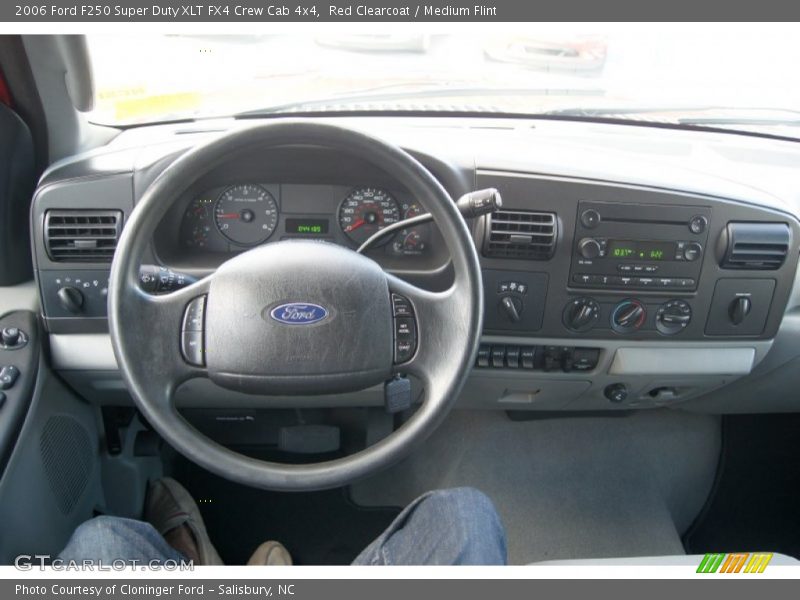 Red Clearcoat / Medium Flint 2006 Ford F250 Super Duty XLT FX4 Crew Cab 4x4