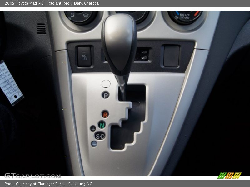  2009 Matrix S 5 Speed Automatic Shifter