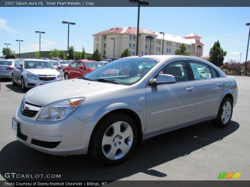 Silver Pearl Metallic / Gray 2007 Saturn Aura XE