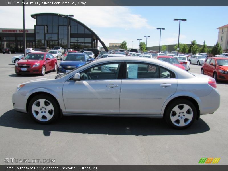 Silver Pearl Metallic / Gray 2007 Saturn Aura XE
