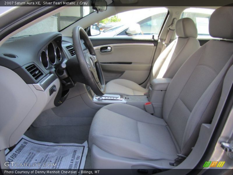 Silver Pearl Metallic / Gray 2007 Saturn Aura XE