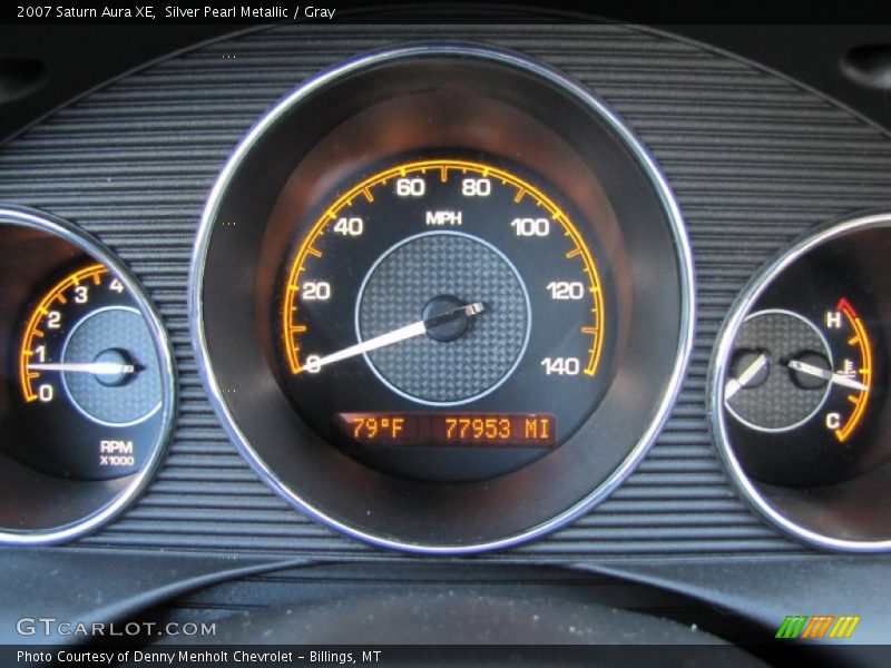Silver Pearl Metallic / Gray 2007 Saturn Aura XE