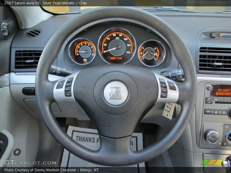 Silver Pearl Metallic / Gray 2007 Saturn Aura XE