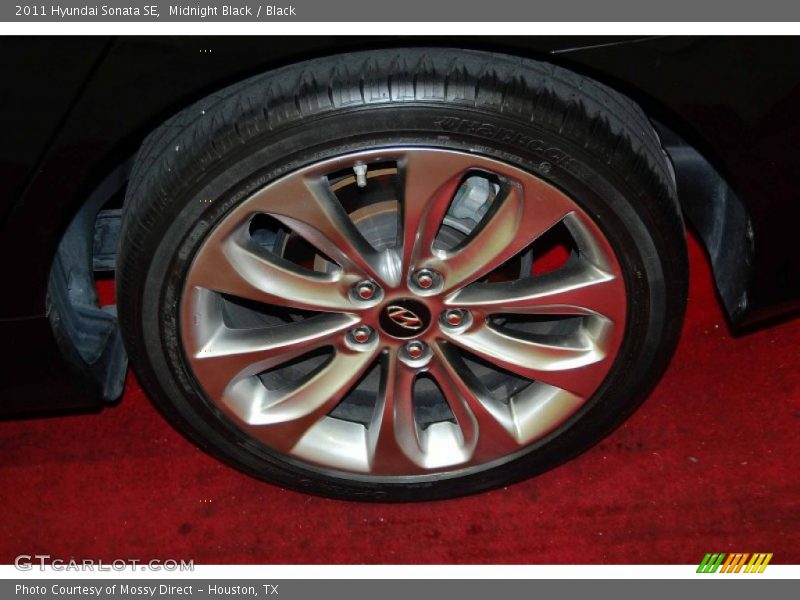 Midnight Black / Black 2011 Hyundai Sonata SE