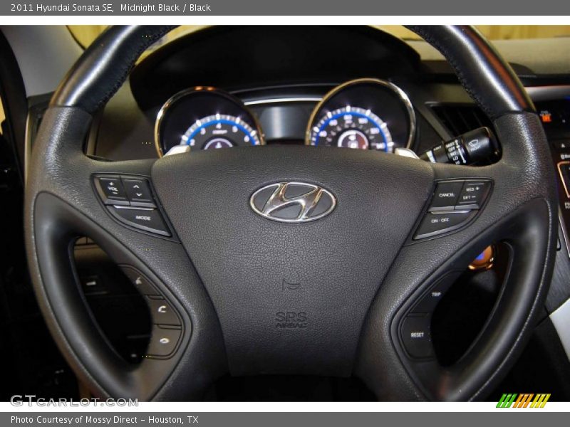 Midnight Black / Black 2011 Hyundai Sonata SE