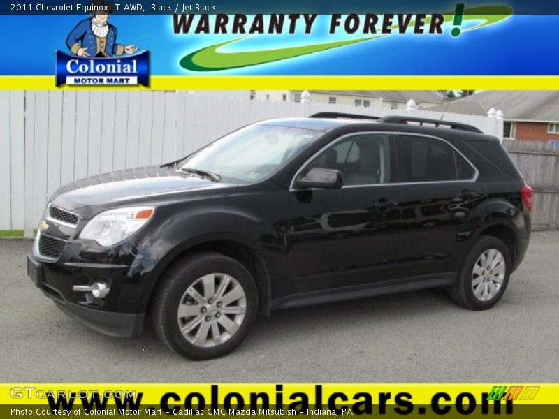 Black / Jet Black 2011 Chevrolet Equinox LT AWD