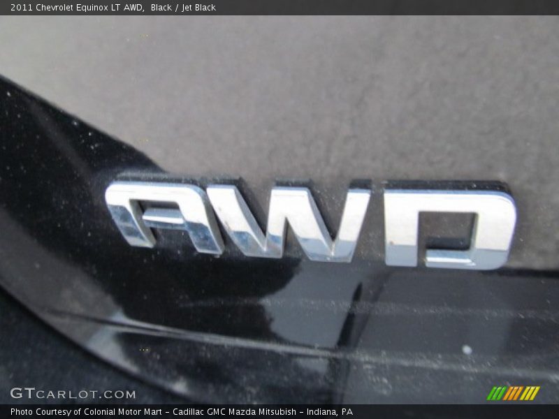 Black / Jet Black 2011 Chevrolet Equinox LT AWD
