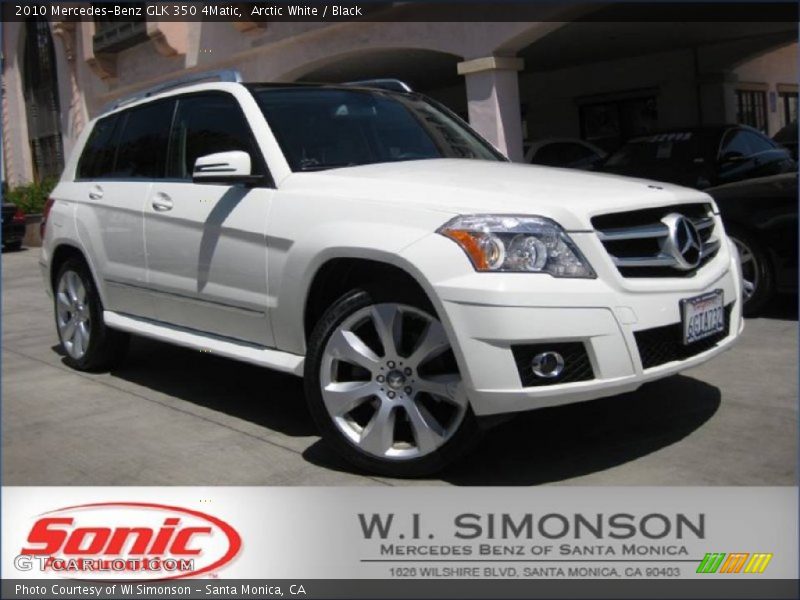 Arctic White / Black 2010 Mercedes-Benz GLK 350 4Matic
