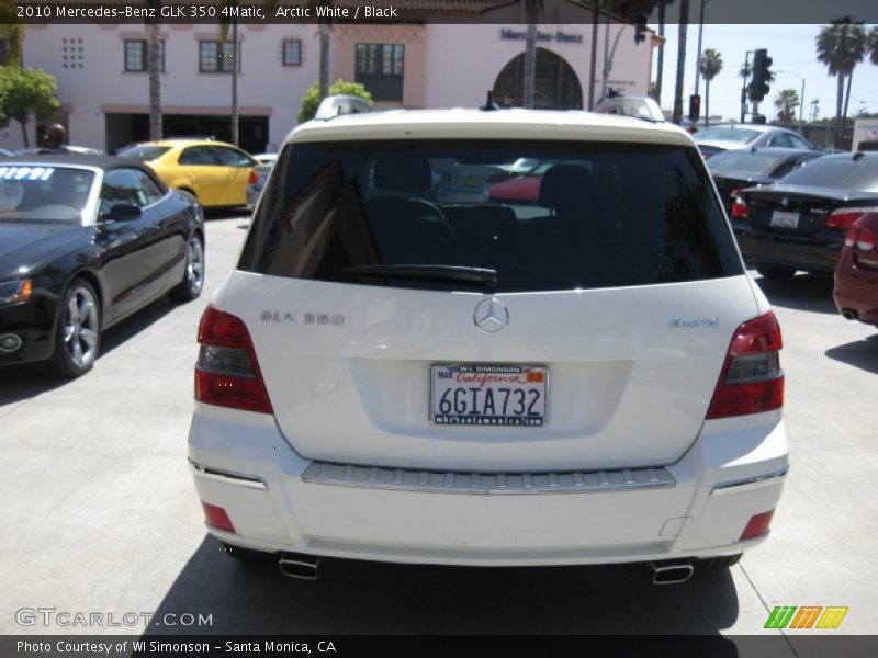 Arctic White / Black 2010 Mercedes-Benz GLK 350 4Matic