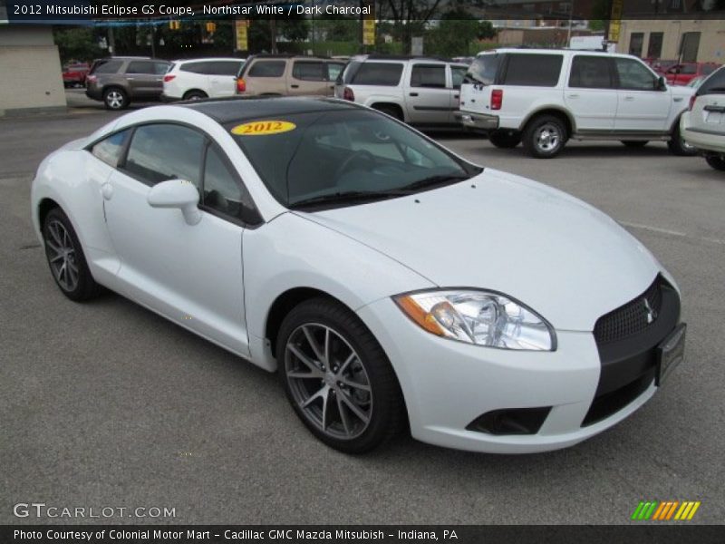 Northstar White / Dark Charcoal 2012 Mitsubishi Eclipse GS Coupe