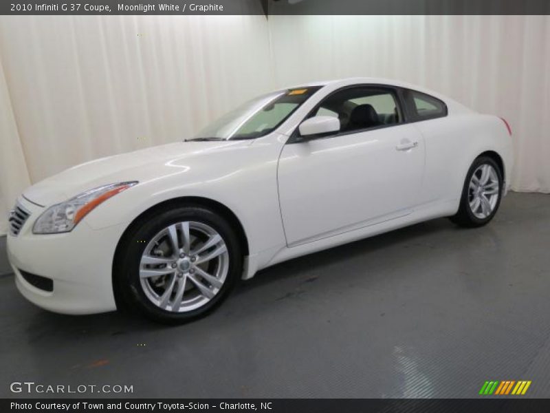 Moonlight White / Graphite 2010 Infiniti G 37 Coupe