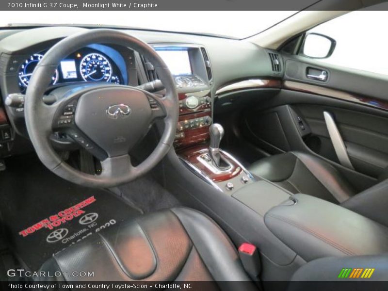 Moonlight White / Graphite 2010 Infiniti G 37 Coupe