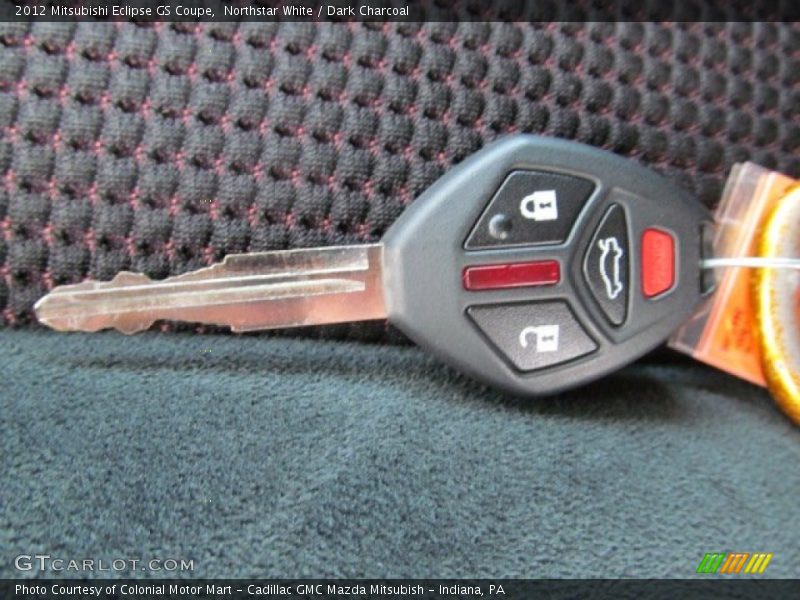 Northstar White / Dark Charcoal 2012 Mitsubishi Eclipse GS Coupe