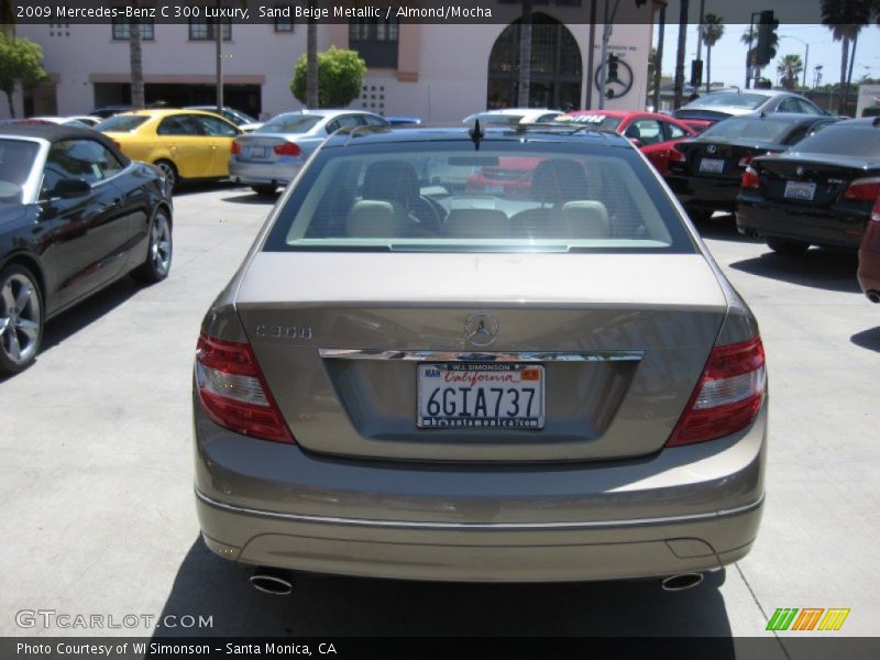 Sand Beige Metallic / Almond/Mocha 2009 Mercedes-Benz C 300 Luxury