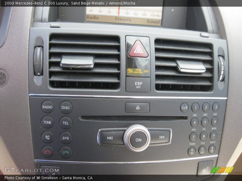 Sand Beige Metallic / Almond/Mocha 2009 Mercedes-Benz C 300 Luxury
