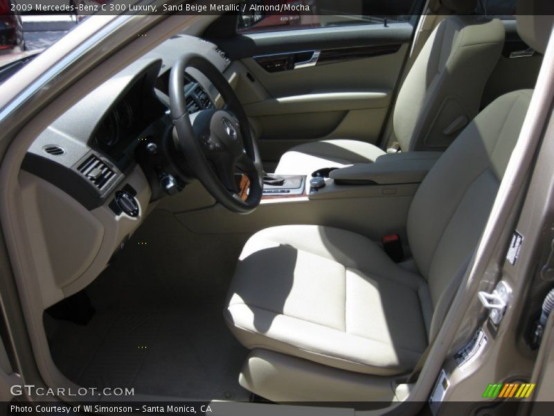 Sand Beige Metallic / Almond/Mocha 2009 Mercedes-Benz C 300 Luxury