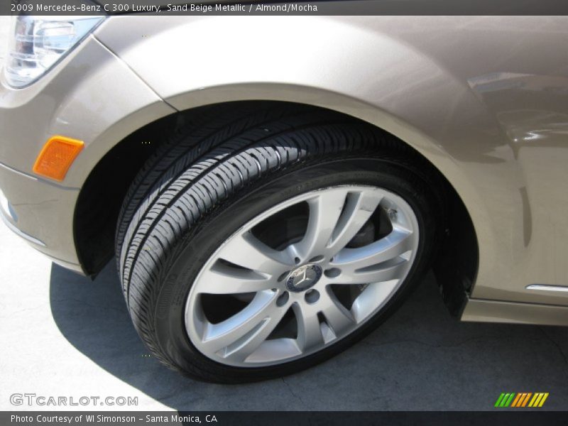Sand Beige Metallic / Almond/Mocha 2009 Mercedes-Benz C 300 Luxury