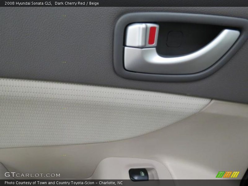 Dark Cherry Red / Beige 2008 Hyundai Sonata GLS