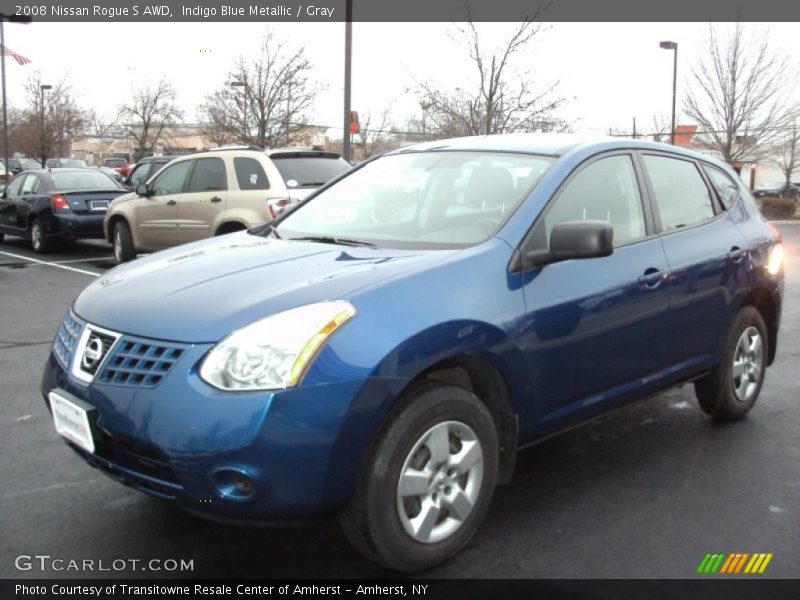 Indigo Blue Metallic / Gray 2008 Nissan Rogue S AWD