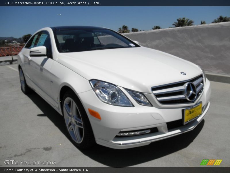 Arctic White / Black 2012 Mercedes-Benz E 350 Coupe