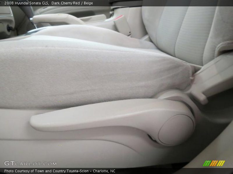 Dark Cherry Red / Beige 2008 Hyundai Sonata GLS