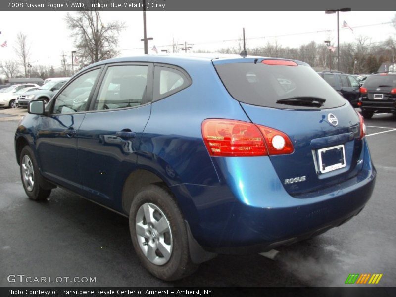 Indigo Blue Metallic / Gray 2008 Nissan Rogue S AWD