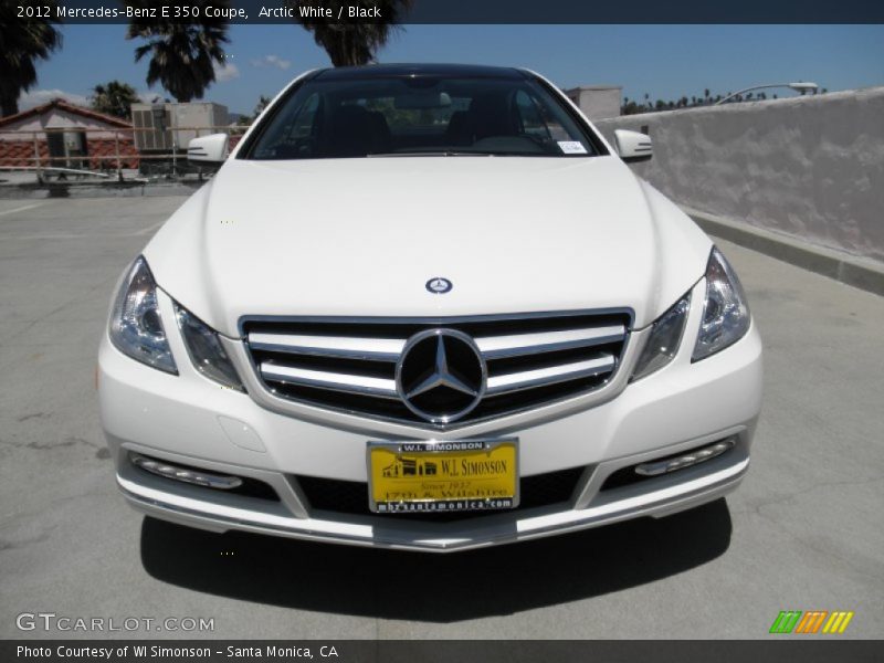 Arctic White / Black 2012 Mercedes-Benz E 350 Coupe