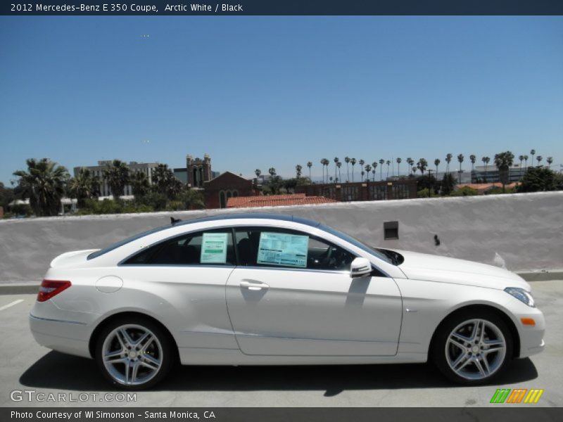 Arctic White / Black 2012 Mercedes-Benz E 350 Coupe