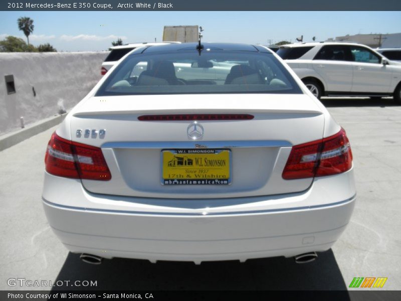 Arctic White / Black 2012 Mercedes-Benz E 350 Coupe