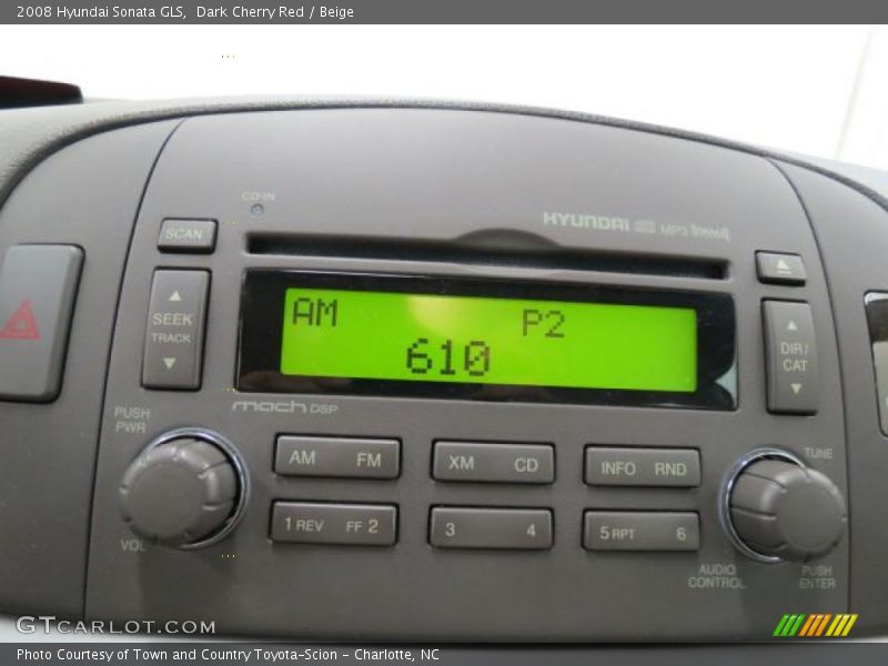 Audio System of 2008 Sonata GLS