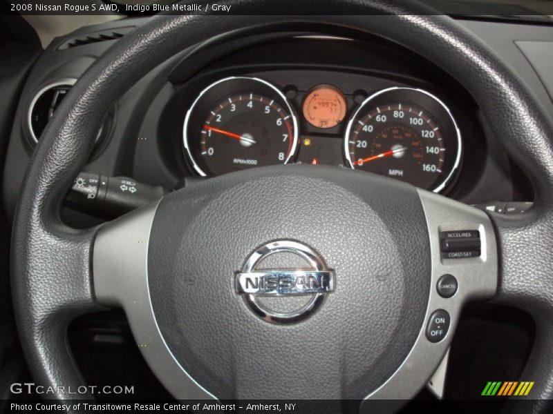 Indigo Blue Metallic / Gray 2008 Nissan Rogue S AWD