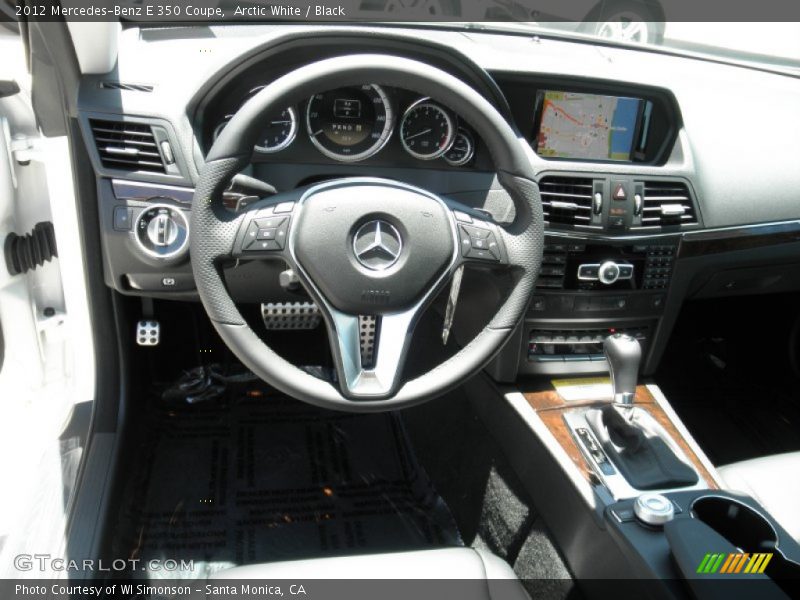 Arctic White / Black 2012 Mercedes-Benz E 350 Coupe