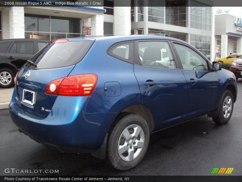 Indigo Blue Metallic / Gray 2008 Nissan Rogue S AWD