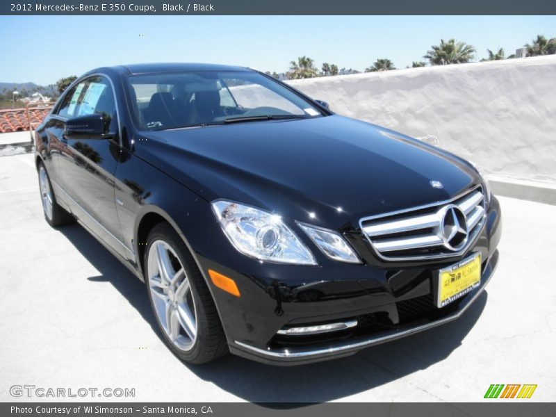 Black / Black 2012 Mercedes-Benz E 350 Coupe