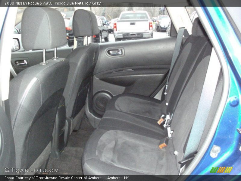 Indigo Blue Metallic / Gray 2008 Nissan Rogue S AWD