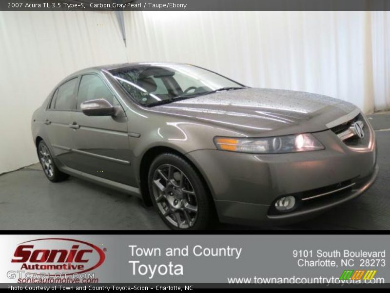 Carbon Gray Pearl / Taupe/Ebony 2007 Acura TL 3.5 Type-S