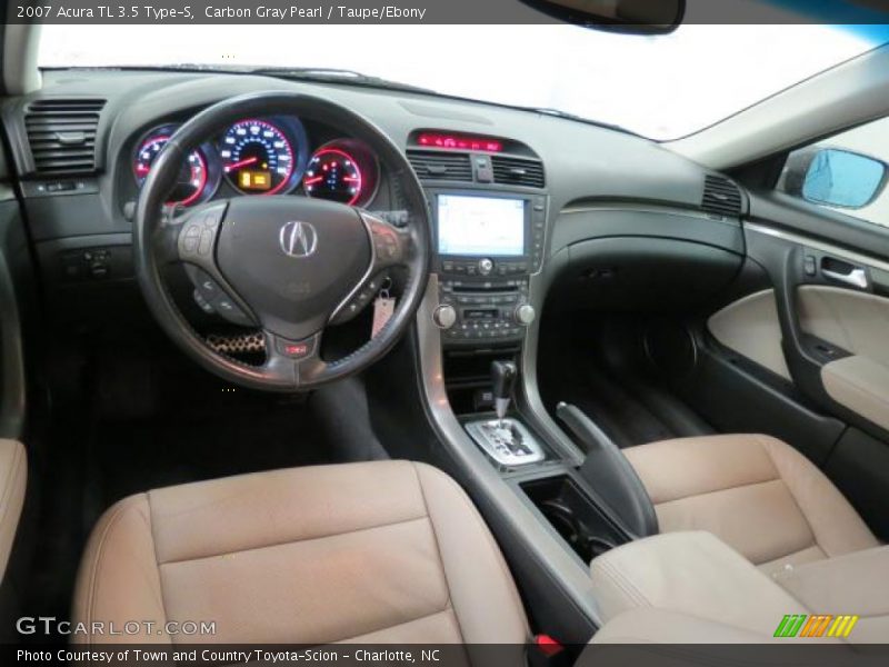 Carbon Gray Pearl / Taupe/Ebony 2007 Acura TL 3.5 Type-S